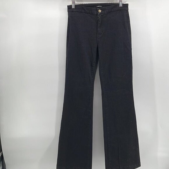 j Brand stretch tailored flare jeans in shade grey black sz 28 - Picture 3 of 12